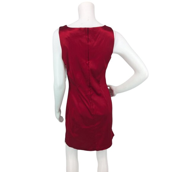 Vintage My Michelle Mini Dress Women Size 13/14 Satin Butterfly HOCO Y2K USA 90s - Picture 6 of 9